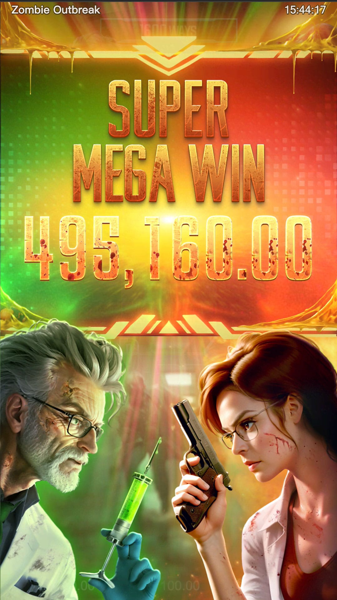 Rolos girando no demo do Zombie Outbreak