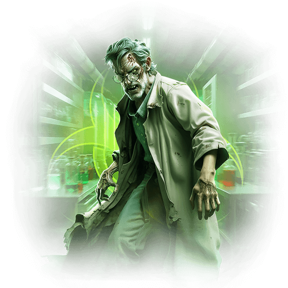 Zombie Outbreak em modo paisagem mostrando a grade completa 5x(4-5-4-5-4) em tela cheia